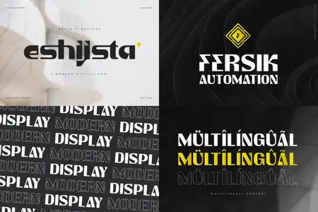 Eshijsta | Modern Display Font