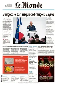 Le Monde du Jeudi 17 Juillet 2025