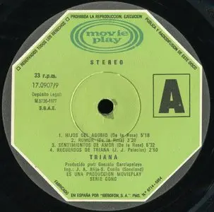 Triana - Hijos del Agobio {Original SP} Vinyl Rip 24/96