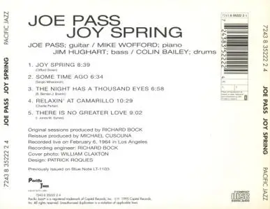 Joe Pass - Joy Spring (1964) {Pacific Jazz CDP35222 rel 1995}
