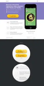 CreativeMarket Landing Page Design PSD files