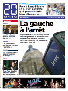 20 Minutes Du Lundi 29 Septembre 2014
