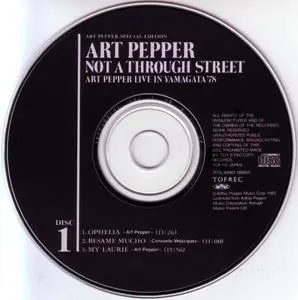 Art Pepper - Not A Through Street, Live In Yamagata '78 (1990) {2CD Set, Toy's Factory Records Japan TFCL-88901~2}