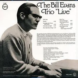 The Bill Evans Trio - "Live" (1971) Japanese Remastered Reissue 1995