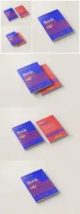 Soft Paperback Book Cover Mockup Set 3QH89HF