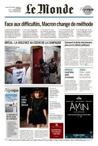 Le Monde du Dimanche 30 Septembre et Lundi 1 Octobre 2018