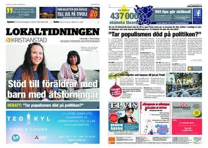 Lokaltidningen Kristianstad – 25 november 2017