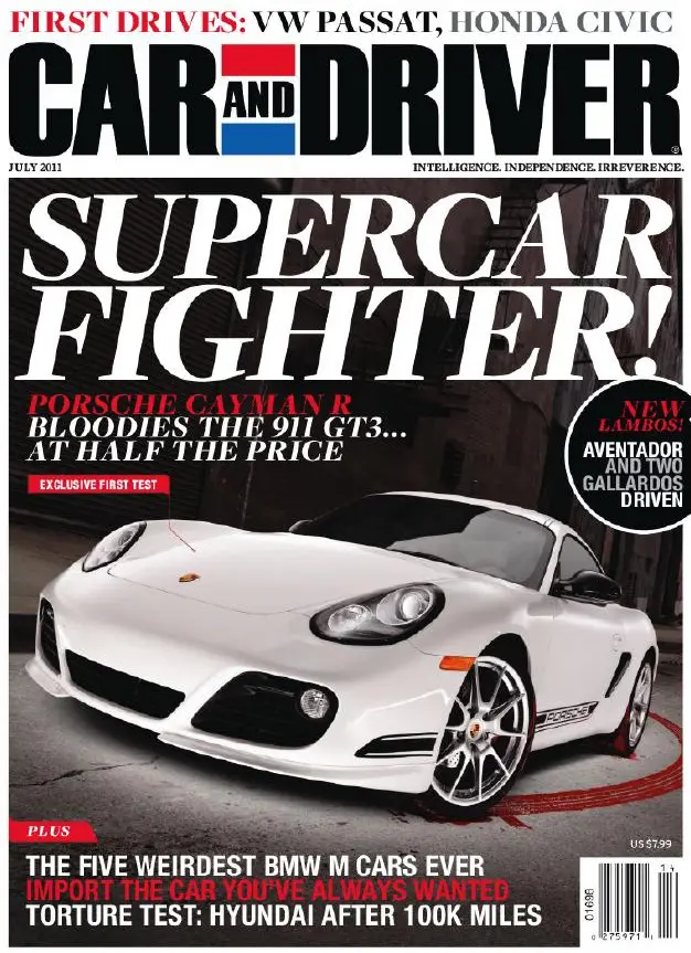 Car and Driver magazine - July 2011
