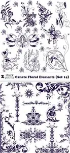 Vectors - Ornate Floral Elements (Set 14)