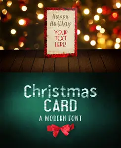 CreativeMarket - Christmas card Font and Freebie!