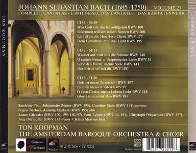 Ton Koopman, Amsterdam Baroque Orchestra & Choir - Johann Sebastian Bach: Complete Cantatas Vol. 21 [3CDs] (2006)