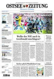 Ostsee Zeitung Wismar - 16. Juli 2018