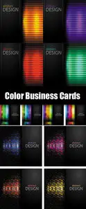 Abstract Color Business Cards Vector 3