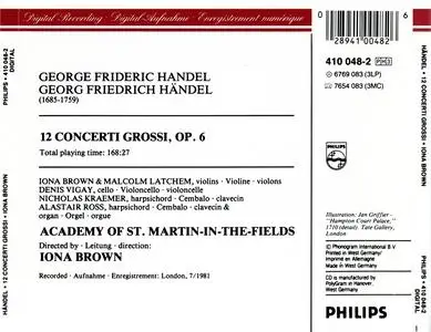 Iona Brown, Academy of St. Martin-in-the-Fields - George Frideric Handel: 12 Concerti Grossi, Op.6 (1983)