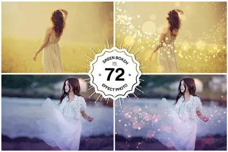 CreativeMarket - 72 Bokeh Photoshop Overlays