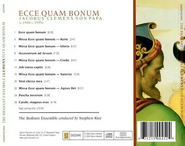 Stephen Rice,  The Brabant Ensemble - Clemens non Papa: Behold, How Joyful (2004)