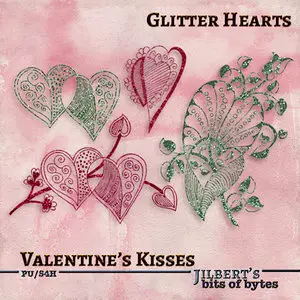 Scrap Kit: Valentine's Kisses, Romantic Clusters & Quick Pages
