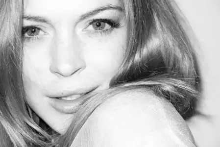 Lindsay Lohan at Terry Richardson's studio on March 31, 2014