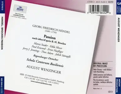 August Wenzinger, Schola Cantorum Basiliensis, Regensburger Domchor - Handel: Brockes-Passion (2001)