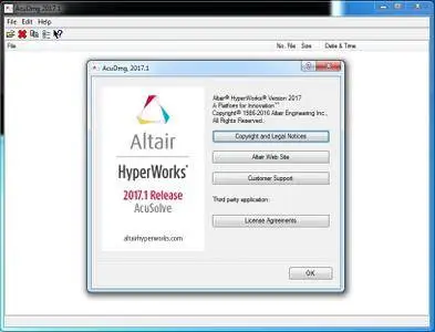 Altair HyperWorks AcuSolve 2017.1
