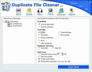 Duplicate File Cleaner 2.5.3 Build 153 Portable