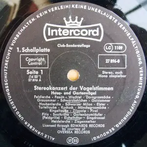 Stereokonzert der Vogelstimmen - Vogelgesange aus Wald, Feld und Flur (1980) Intercord 27 896-0 [24bit-96kHz] 2LP