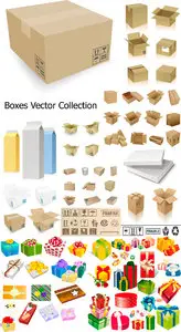Boxes Vector Collection
