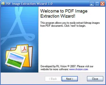 RL Vision PDF Image Extraction Wizard 3.1