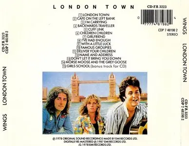 Wings - London Town (1978) {1987, UK 1st Press}