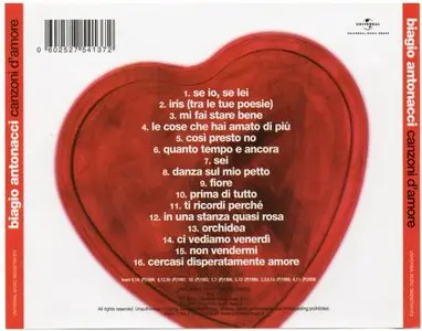 Biagio Antonacci - Canzoni d'amore (2010)