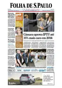 Jornal Folha de São Paulo - 25 de outubro de 2013 - Sexta