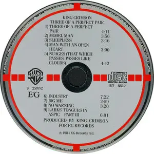 King Crimson - Three Of A Perfect Pair (1984) [W.Germany Target CD]