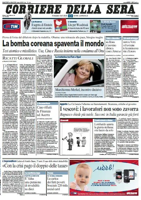 Il Corriere della Sera (26-05-09)