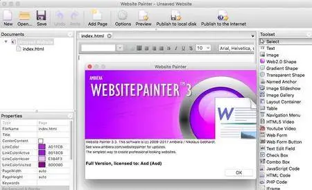 Ambiera WebsitePainter 3.3 Multilingual MacOSX