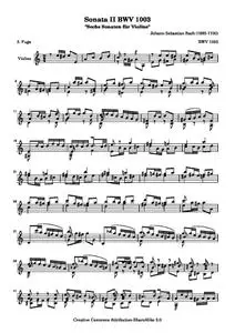 BachJS - BWV 1003 Fuga