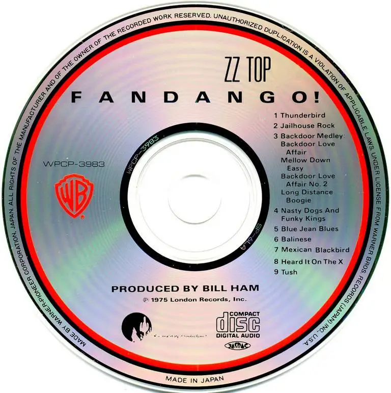 ZZ Top Fandango! (1975) {1990, Japan 1st Press} / AvaxHome