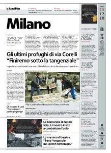 la Repubblica Milano - 15 Dicembre 2018