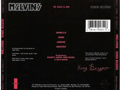 King Buzzo / Dale Crover / Joe Preston (Melvins solo EP's) (1992)
