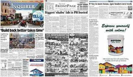 Philippine Daily Inquirer – November 08, 2014