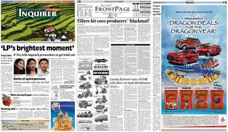 Philippine Daily Inquirer – January 22, 2012