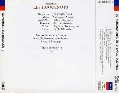 Richard Bonynge, New Philharmonia Orchestra - Giacomo Meyerbeer: Les Huguenots (1991)