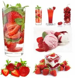 Strawberry Fresh Cocktail - Stock Photos