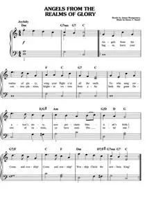 Christmas Sheet Music - Angels From The Realms Of Glory