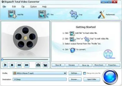 Bigasoft Total Video Converter 3.2.3.4080 Multilingual Portable