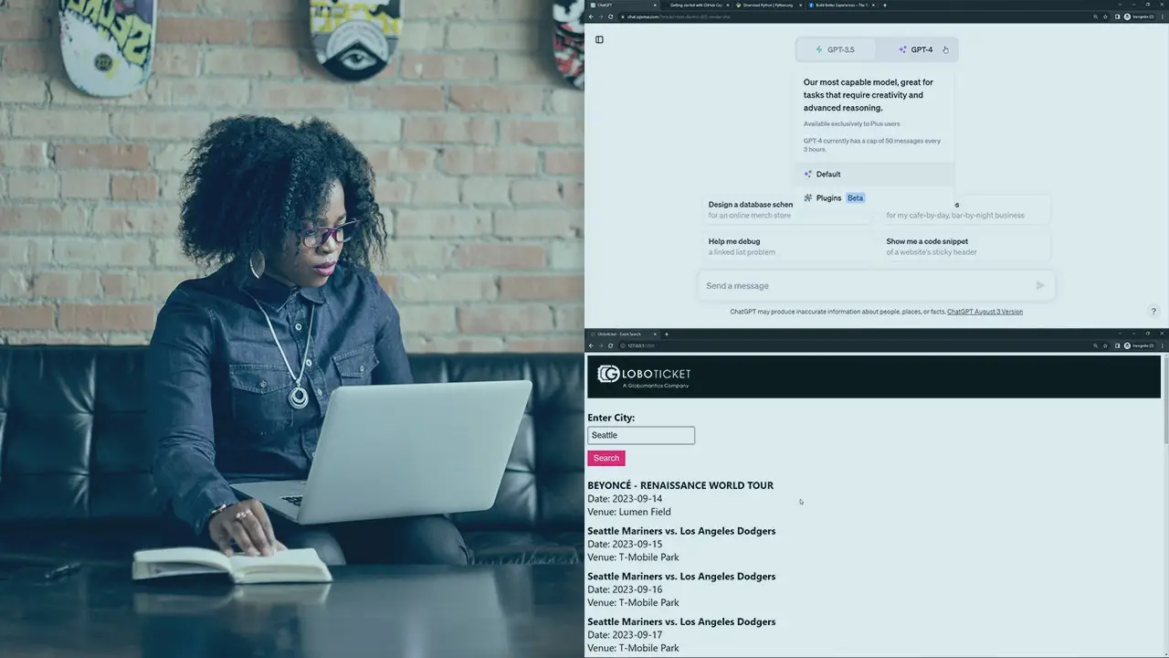 Using ChatGPT to Code a Full-stack Web Application