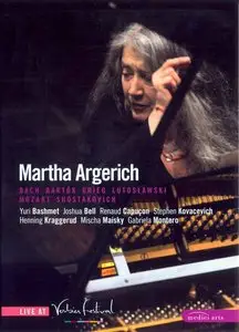 Martha Argerich · Live at Verbier Festival | Bach · Bartók · Grieg · Lutoslawski · Mozart · Shostakovich [DVD9] [New Links]