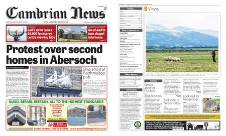 Cambrian News Arfon & Dwyfor – 03 September 2021