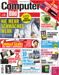 Computer Bild Magazin No 20 vom 07 September 2013