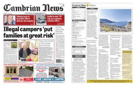 Cambrian News Arfon & Dwyfor – 21 August 2020