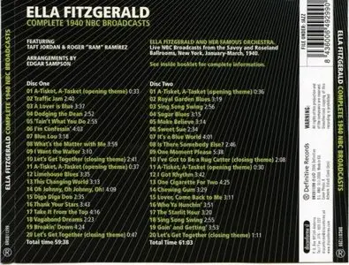Ella Fitzgerald - Complete 1940 NBC Broadcasts (2006)